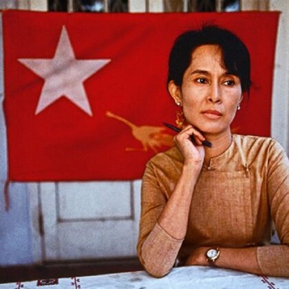 AUNG SAN SUU KYI, - THE BURMESE DISSIDENT,MYANMAR'S PRO  DEMOCRACY LEADER AND NOBEL PEACE 