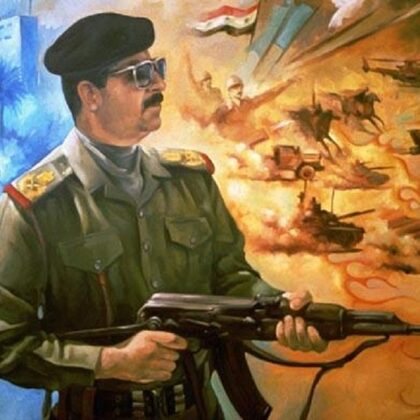 THE FALL OF IRAQ (DECEMBER 14,2003),SADDAM HUSSEIN WAS IRAQI LEADER CAPTURED EIGHT MONTHS 