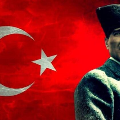 MUSTAFA KEMAL ATATURK  WAS A TURKISH OFFICER,REVOLUTIONARY AND FOUNDER OF THE REPUBLIC OF 