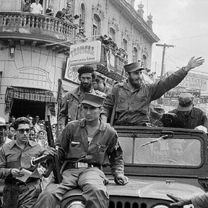 THE CUBAN REVOLUTION,BEGAN IN 1953,CONDUCTED BY FIDEL CASTRO,AND CUBAN DICTATOR BATISTA FA