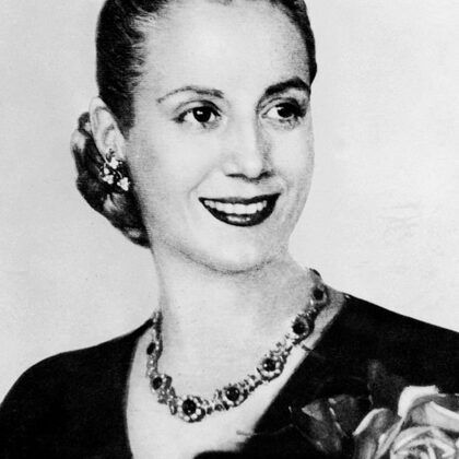 EVA PERON (1919 - 1952 ) WAS SECOND WIFE OF PRESIDENT JUAN PERON (1895–1974) OF ARGENTINA 