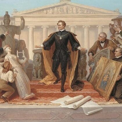 KING LOUIS /LUDWIG I OF BAVARIA ,GERMANY (1786-1868) WAS FRENCH ROYALTY AND GERMAN PRINCE 