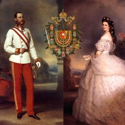 FRANCIS JOSEPH  I OF AUSTRIA (1830 – 1916) AND HIS WIFE EMPRESS ELISABETH OF AUSTRIA (SISS