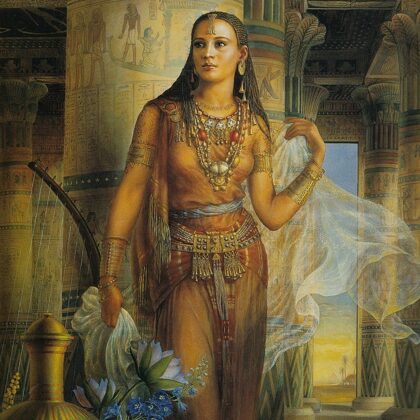 QUEEN NEFERTITI (1370 - 1336 BCE ) WAS THE MOST  FAMOUS EGYPTIAN QUEEN AFTER CLEOPATRA.NEF