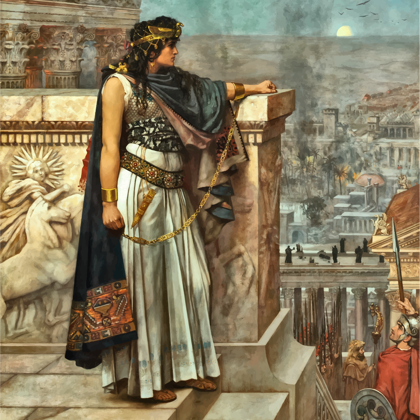 ZENOBIA (240-275)  A QUEEN OF THE PALMYRENE EMPIRE IN SYRIA WHO CHALLENGED THE AUTHORITY O